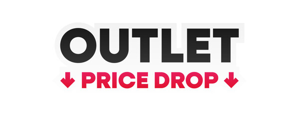 Outlet Price Drop Sale Banner