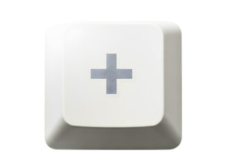 Obraz premium Plus sign keyboard key isolated on transparent background