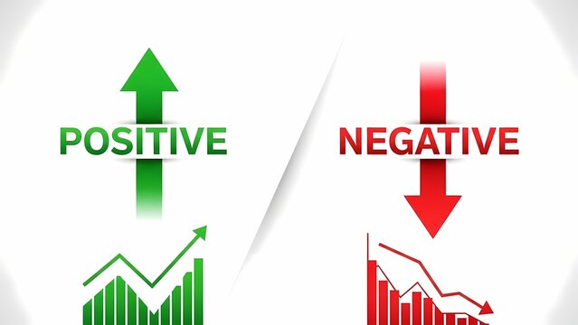 Positive and negative trend comparison chart