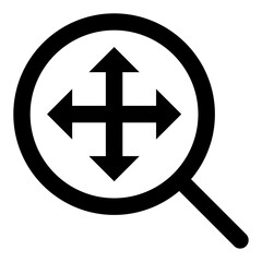 Obraz premium search move icon 