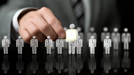 Flexible cloud recruitment solution showcased by a professional adjusting hiring criteria on a digital dashboard emphasizing adaptability and customized talent sourcing in a modern