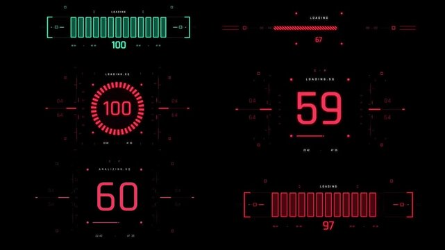 Digital countdown timer showing zero on black background with glowing numbers and tech symbols