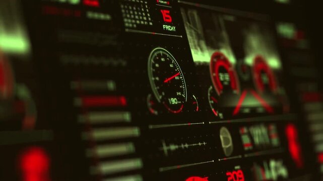 Car Audio Control Panel with Buttons and Display