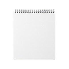 Blank spiral notebook isolated on transparent background