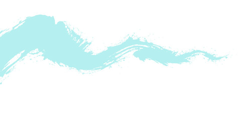 Obraz premium Blue horse silhouette vector illustration with ocean waves and a summer sea nature design art pattern decoration banner backdrop curve