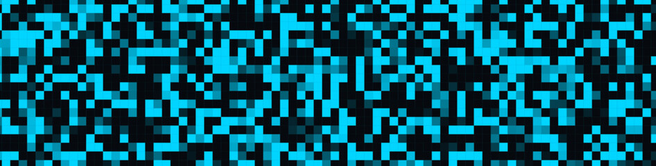 Fototapeta premium Pixel Pattern Digital Noise Grid Background Dot Texture, Tech Square Mosaic BG Geometric Backdrop, Arcade Cyber Glitch Effect, Retro Y2K 8bit 16bit Graphic Wallpaper, Censor Blur. Vector Illustration