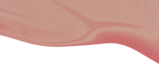 Grainy. Pink. Texture. An isolated PNG clip art on a transparent background of a dusty rose and blush pink grainy textured liquid smear for cosmetic branding or artistic overlays.