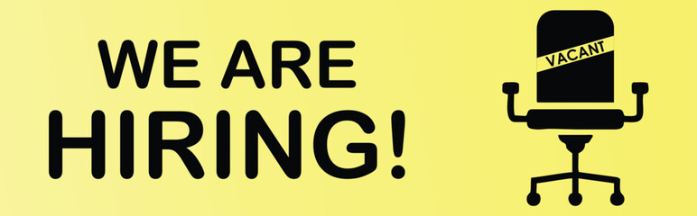 We are hiring banner . We are hiring cover for social media . 