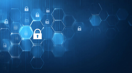 technology background of global network concept and cyber security