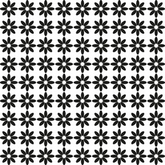 Simple seamless geometric pattern in black on white background