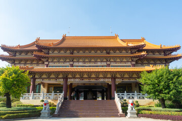 Obraz premium Fo Guang Shan Temple is Taiwanese style temple in Thailand 