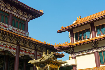 Fototapeta premium Fo Guang Shan Temple is Taiwanese style temple in Thailand 
