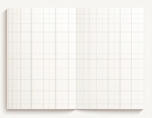 Abstract White Painting with Geometric Lines and Subtle Textural Variations