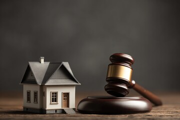 Symbolic Representation of Real Estate Law and Foreclosure.