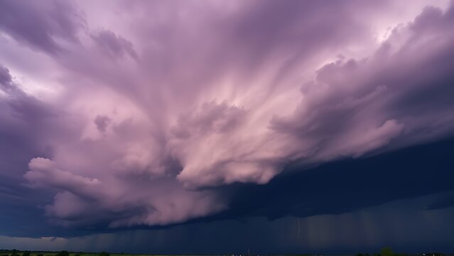 midgard. Dark purple storm clouds gathering before rainfall, dramatic sky formation, natural weather phenomenon. travel magazines, destination branding, designed for travel destination branding.
