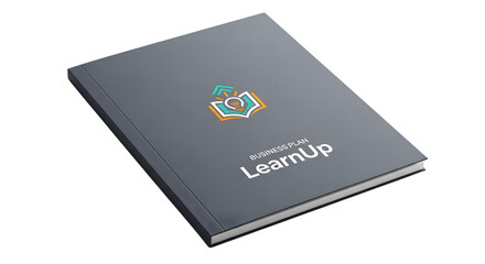 Learnup book isolated on white background for educational purposes and study