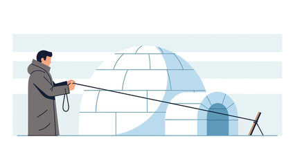 Building An Igloo In The Arctic With Traditional Eskimo Methods