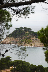 The view of Tossa De Mar town in Costa Brava, Spain