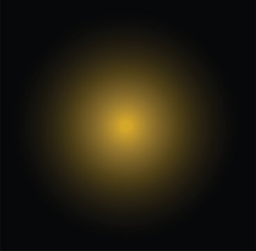 Vibrant light effect with glowing yellow center and dark radial gradient