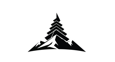 christmas tree vector illustration