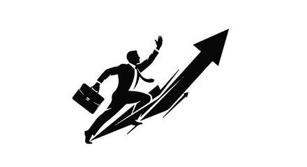 vector illustration of a man jumping