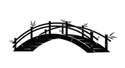 bridge silhouette vector