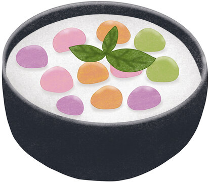 bua loy coconut milk dessert
