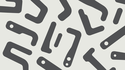 Modern abstract background with gray geometric shapes and holes