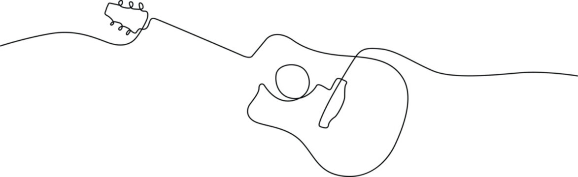 Hand playing a guitar Vector