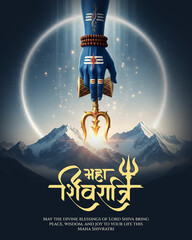 Maha Shivratri Digital Poster | Lord Shiva Creative Devotional Artwork