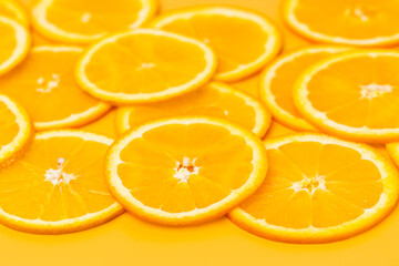 Fototapeta premium photo of a sliced ​​orange