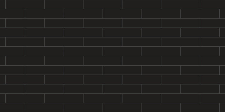 Modern black brick wall and black brick wall texture background for painted stone tile blocks. brick wall background.eps 10