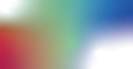 Bright multicolor film grain gradient overlay with transparent background for modern design