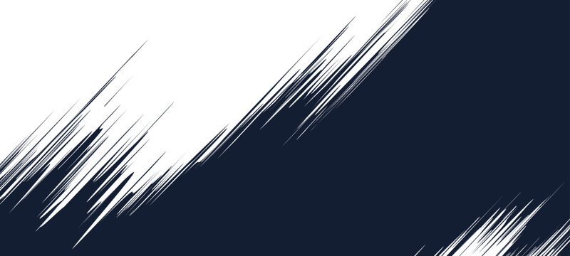 Fast diagonal manga speed lines and translucent light beams create a powerful comic action effect. Vector template with black and white stripes simulates high energy motion for superhero banners.