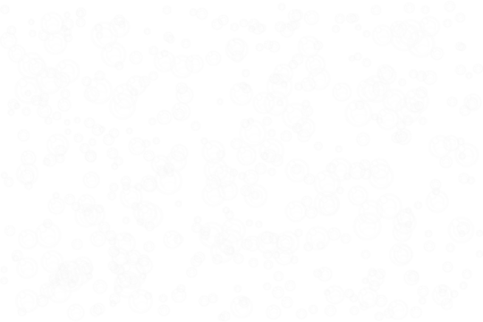 Abstract composition of numerous white bubbles and rings on a transparent background - Powered by Adobe