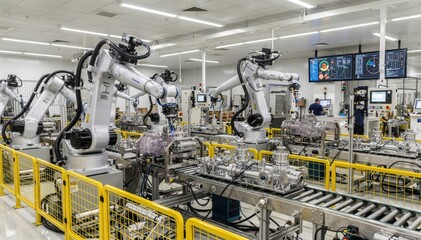 Advanced Robotics in a Modern Manufacturing Facility for Automation