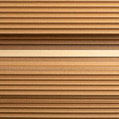 Obraz premium Stacked Corrugated Cardboard Sheets with Horizontal Ridges in Neutral Tones
