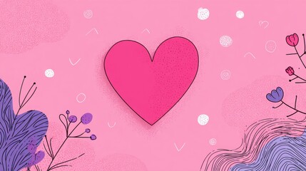 valentines abstract background with soft hearts