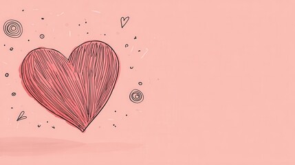 valentines abstract background with soft hearts