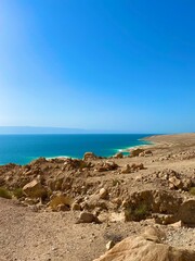 beach and dead sea