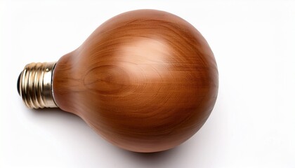 Overhead Shot Of A Whole Spherical Light Brown Bulb With A Dark Textured Base