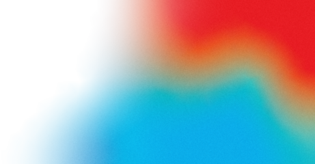 Vibrant multicolor film grain gradient overlay with smooth warm to cool color transitions, soft texture and transparent background for modern creative design