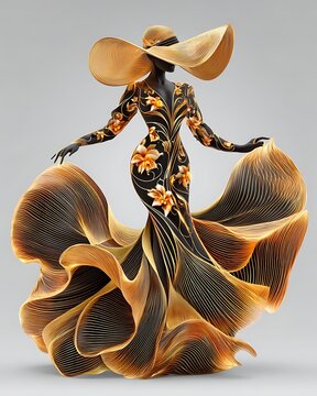 Luxury avant garde fashion high resolution picture