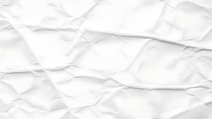 Obraz premium Distressed white paper background featuring horizontal wrinkles and creased texture with soft shadow details