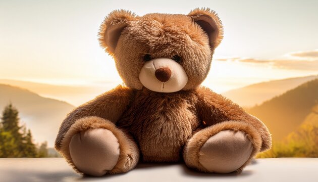 Ours Brun En Peluche Assis