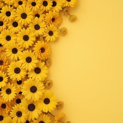 yellow flowers background