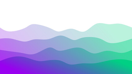 Obraz premium abstract transparent waves with gradient coolers for multipurpose use