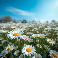 daisies in the field