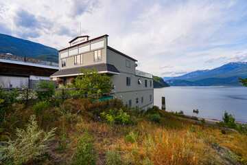 Admiralty House of Kaslo, an ancient mining town located on the west shore of Kootenay Lake in British Columbia, Canada