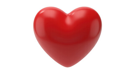 Obraz premium Red Heart Shape love symbol isolated on a transparent background